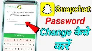 How To Change Snapchat Password Change Kaise Karen || Snapchat ka Password Kaise Change Kare