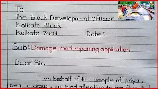 🔥Damage Road Repairing Application🔥Application for Damage Road Repairing || Damage Road