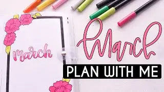 Floral Bullet Journal Setup: March 2021 Plan With Me