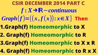 Graph of a continuous function and homeomorphisms | CSIR-NET-GATE-NBHM Solutions