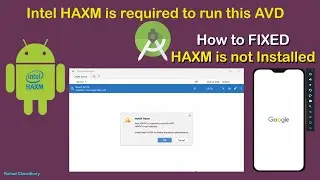 Fix Intel HAXM is required to run this AVD in android studio