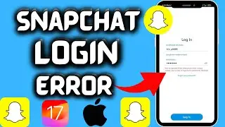 Snapchat login error | How to fix due to repeated failed attempts error (iPhone) || iOS 17 update !!