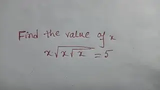 Nice Olympiad Math Problem||Easy solution||Find the value of x??✍🏻