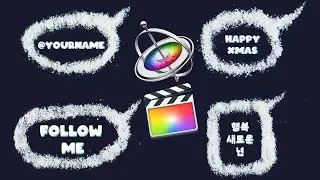 Christmas Snow Speech Bubbles | Apple Motion & Final Cut Pro