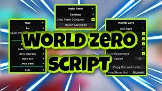 [NEW] World Zero Script | Kill Aura | Auto Dungeon | Auto Farm | AND MORE | PASTEBIN