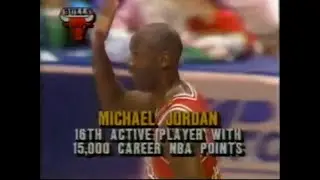 Michael Jordan Standing Ovation; 15K Career Points