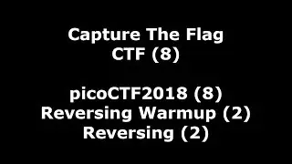 picoCTF2018 nr 8 - video walkthrough of Reversing Warmup 2