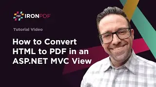 How to Convert HTML to PDF in an ASP.NET MVC View