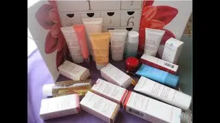 UNBOXING CLARINS ♦ CALENDARIO DE ADVIENTO CLARINS Y MUUUCHAS MUESTRAS