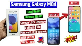 Samsung M04 Factory Reset | Samsung M04 Hard Reset & Remove Screen Lock (without pc)