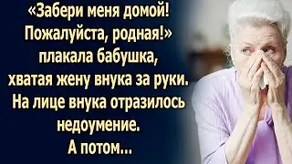 Забери меня домой! - плакала бабушка, хватая жену внука за руки… А потом…