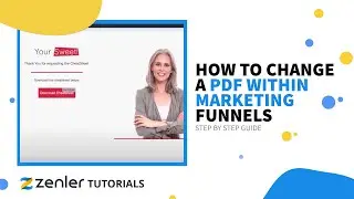 How to change a PDF within Marketing Funnels in Zenler?