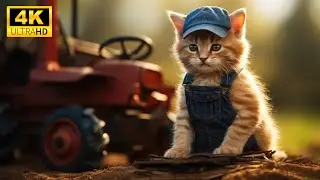 Reveling In The Joyful Frolics Of Baby  Animals With Relaxing Music, Cute Animals
