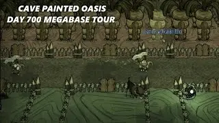 DST Mega Base Tour 700+ Days - Cave Painted Oasis | Dont Starve Together