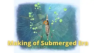 Hand-painting a small scene in Blender: Making of Submerged Era (Based on "Beneath Lilies")