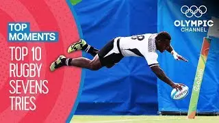 Top 10 Mens Rugby 7s Tries at the Olympics | Top Moments