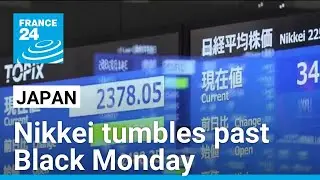 Asian stocks collapse, Nikkei tumbles past Black Monday milestone • FRANCE 24 English