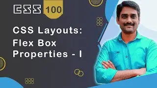 CSS Flexbox Properties Part 1 | CSS Flex Container Properties  - CSS Tutorials 100