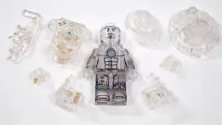 LEGO Iron Man Mark 1 | Tony Stark | Transparent Iron Man Unofficial Lego Minifigure