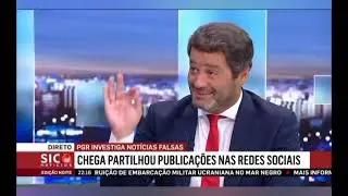 André Ventura 'explica' as notícias falsas lançadas pelo Chega