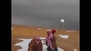 Арабы увидели снег