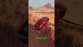Lamborghini vs. Ferrari Canyon Jump