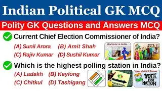 Indian Polity GK Questions | 30 GK Questions & Answers on Indian Polity & Governance | Polity GK MCQ