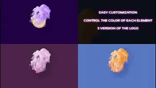 Colorful smoke logo Premiere Pro Templates