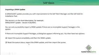 SAP Basis - SPAM Load & Update