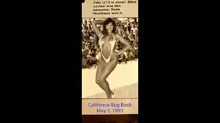 GoodGuys California Bug Bash VW Show Bikini Model Contest Pleasanton, CA. May 5, 1991