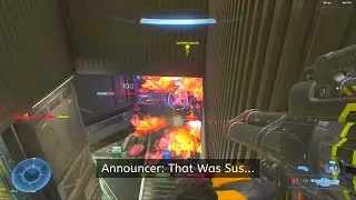 Halo Infinite Announcer Calls Me Out for being a MENACE and Camping 😂