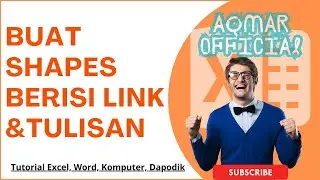 ✅Cara Membuat Kotak Shapes  Berisi Tulisan dan Link di Excel