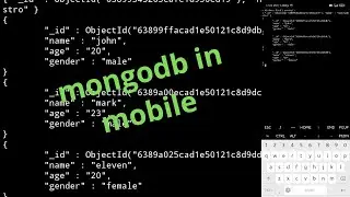 how to install mongodb in mobile ||mongodb in mobile using userland 