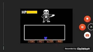 Битва с Сансом | Анимация Undertale