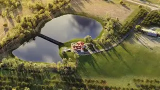 Ranch aerial 3d animation