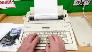 Brother AX 450 Electronic Typewriter Demo