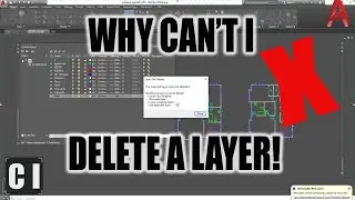 AutoCAD How To Delete Layers with Objects and Other Layers that Wont Delete! - 2 Minute Tuesday