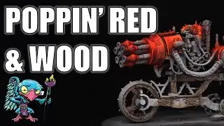 Skaven Warp Blaster (How to POP Red & Paint Wood Texture) - HC 462