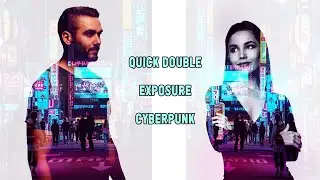 Double exposure photoshop Cyberpunk 2024 - double exposure effects