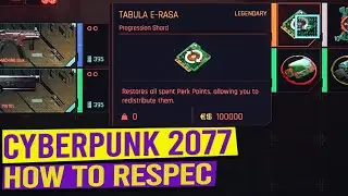 How to reset Perks (Respec) - CYBERPUNK 2077