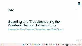 Learn Implementing Cisco Enterprise Wireless Networks (ENWLSI) v1.1 online | Koenig Solutions