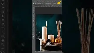 How to add a realistic glow on a candle in adobe photoshop  