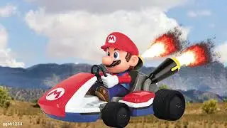 Royalty Free  Mario Kart in green screen