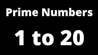 V-01|prime numbers 1 to 20 | prime numbers between 1-20 list of prime numbers 1-20 prime number 1-20