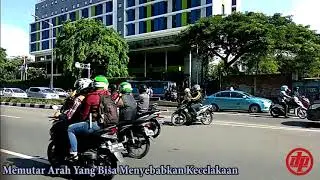 Hindari Razia, Pemotor Lawan Arah di Jl Daanmogot