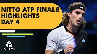 Tsitsipas Battles Medvedev; Djokovic Against Rublev | Nitto ATP Finals 2022 Highlights Day 4