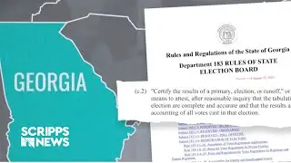 Georgia Democrats sue election board over new certification process