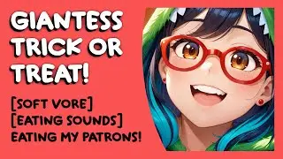 Stuffing my belly with tinies for Halloween! 🎃 [F4A] [Vore ASMR] [Mouth Sounds] [Digestion]