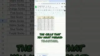 How to Merge Cells in Google Sheets