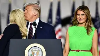 Melania Trump greets Ivanka with an uncomfortable smile